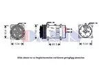 Kompresor klimatyzacji AKS DASIS 850625N