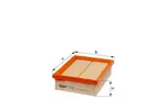 Filtr powietrza HENGST FILTER E372L