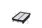 Filtr powietrza HENGST FILTER E552L