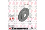 Tarcza ham.FORD MONDEO ty 96- went. /252,5x20/ SCORPIO 94-98 ZIMMERMANN 250.1333.52