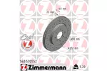 TARCZA HAMULC. SUZUKI SWIFT IV  10- PRZÓD ZIMMERMANN 540.5301.52