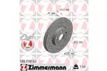 TARCZA HAMULC. TOYOTA AVENSIS  01-03 ZIMMERMANN 590.2581.52