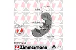 Tarcza hamulcowa ZIMMERMANN 600.1094.52
