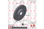 Tarcza hamulcowa ZIMMERMANN 600.3266.54