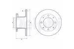 Tarcza hamulcowa DELPHI BG2042