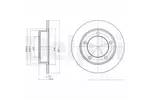 Tarcza hamulcowa DELPHI BG2208