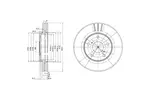 Tarcza hamulcowa DELPHI BG3266