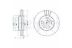Tarcza hamulcowa DELPHI BG3541