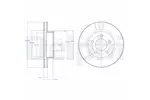Tarcza hamulcowa DELPHI BG3546
