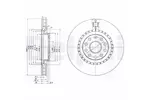 Tarcza hamulcowa DELPHI BG3723