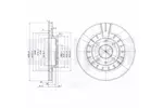 Tarcza hamulcowa DELPHI BG3806