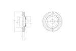 Tarcza hamulcowa DELPHI BG4214