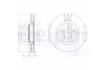 Tarcza hamulcowa DELPHI BG4305