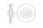 Tarcza hamulcowa DELPHI BG4456