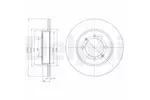Tarcza hamulcowa DELPHI BG4538C