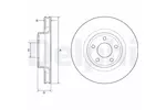 Tarcza hamulcowa DELPHI BG4831C