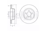 Tarcza hamulcowa DELPHI BG4937C