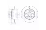 Tarcza hamulcowa DELPHI BG9080