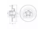 Tarcza hamulcowa DELPHI BG9133RS