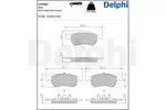 Klocki hamulcowe - komplet DELPHI LP3487