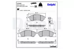 Klocki hamulcowe - komplet DELPHI LP3495