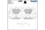 Klocki hamulcowe - komplet DELPHI LP3721