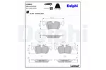 Klocki hamulcowe - komplet DELPHI LP3833