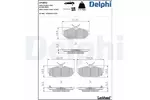 Klocki hamulcowe - komplet DELPHI LP3852