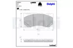 Klocki hamulcowe - komplet DELPHI LP3911