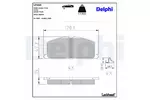 Klocki hamulcowe - komplet DELPHI LP460