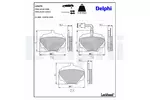 Klocki hamulcowe - komplet DELPHI LP475