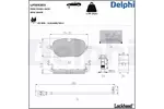 Klocki hamulcowe - komplet DELPHI LP5043EV