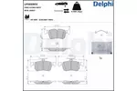 Klocki hamulcowe - komplet DELPHI LP5059EV