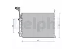 Chłodnica klimatyzacji - skraplacz DELPHI TSP0225082