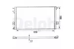 Chłodnica klimatyzacji - skraplacz DELPHI TSP0225135