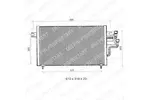 Chłodnica klimatyzacji - skraplacz DELPHI TSP0225334