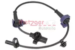 Czujnik prędkości obrotowej koła (ABS lub ESP) METZGER AUTOTEILE 09001052 (Oś tylna strona lewa)
