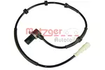 Czujnik prędkości obrotowej koła (ABS lub ESP) METZGER AUTOTEILE 0900385 (Oś tylna strona lewa)