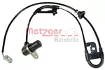 Czujnik prędkości obrotowej koła (ABS lub ESP) METZGER AUTOTEILE 0900391 (Oś tylna strona lewa)