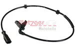 Czujnik prędkości obrotowej koła (ABS lub ESP) METZGER AUTOTEILE 0900533