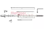 Linka przepustnicy METZGER AUTOTEILE 10.1175