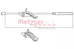 Linka hamulca postojowego METZGER AUTOTEILE 10.5369 (Z przodu)