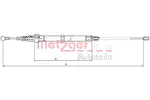 Linka hamulca postojowego METZGER AUTOTEILE 10.7508 (Z tyłu)