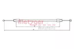 Linka hamulca postojowego METZGER AUTOTEILE 10.7633 (Z przodu)