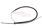 Linka hamulca postojowego METZGER AUTOTEILE 10.7144 (Z tyłu z lewej)