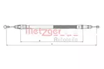 Linka hamulca postojowego METZGER AUTOTEILE 12.0744 (Z tyłu)