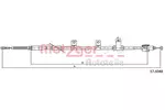 Linka hamulca postojowego METZGER AUTOTEILE 17.6048 (Z tyłu)