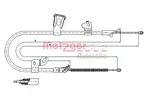 Linka hamulca postojowego METZGER AUTOTEILE 17.1078 (Z tyłu)