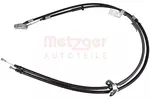 Linka hamulca postojowego METZGER AUTOTEILE 17.9019 (Z tyłu z lewej)
