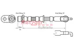 Przewód hamulcowy elastyczny METZGER AUTOTEILE 4110011